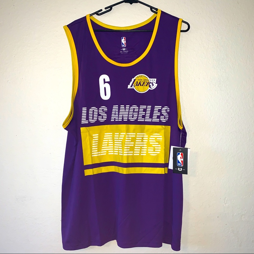 Men’s NBA Los Angels Lakers Lebron Jersey (XXL)